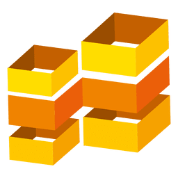 Icono de cajas de bienes raíces Diseño PNG