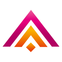 Immobilienlogo der farbigen Dreiecke PNG-Design