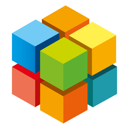 Download Colorful 3d cubes logo - Transparent PNG & SVG vector file