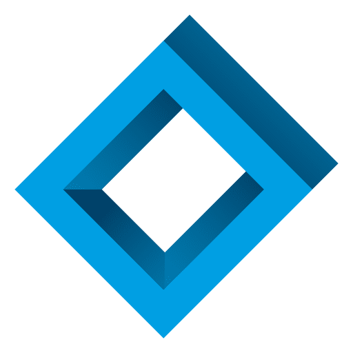 Logo de cuadrados de diamante