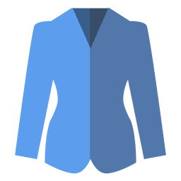 Ícone de blazer liso azul Desenho PNG