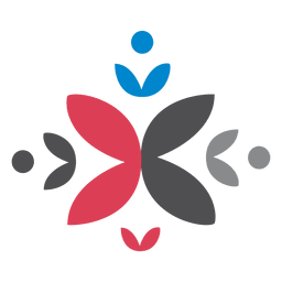 Blumenfarbenes Logo PNG-Design