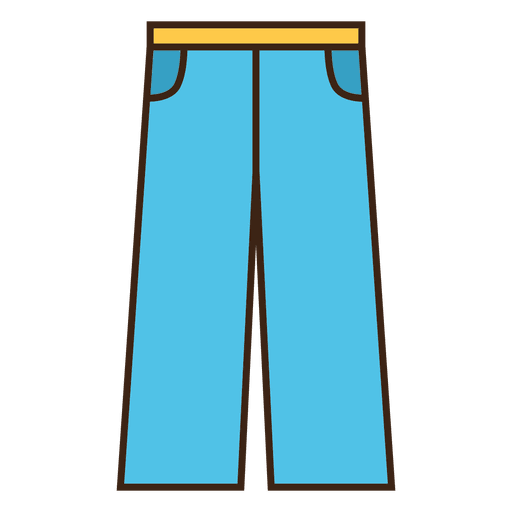 Jean icon flat PNG Design