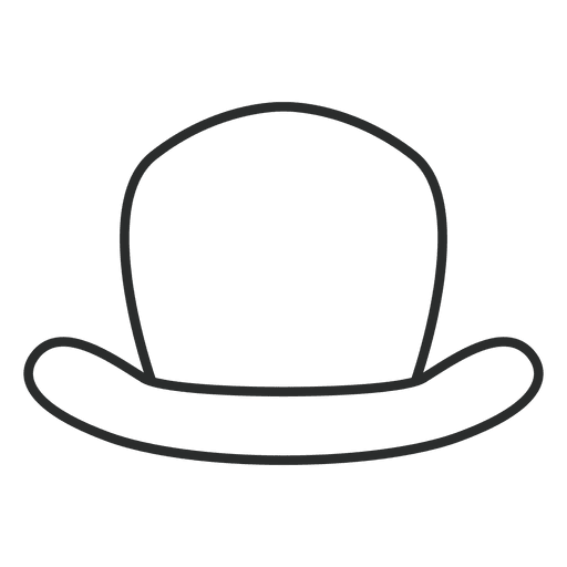 Icono de ropa de sombrero lineal Diseño PNG