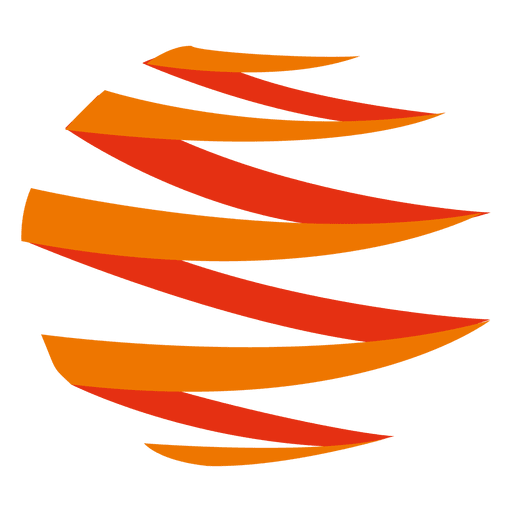 Icono de zig zag naranja