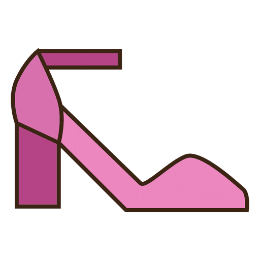 Pink shoes heels PNG Design