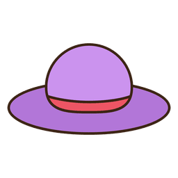 Purple hat clothing PNG Design Transparent PNG