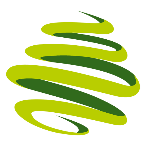 Das sich drehende grüne Wirbellogo PNG-Design