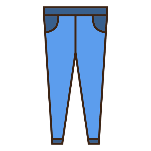Blaue Jeanskleidung anziehen PNG-Design