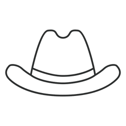 Stroke cowboy hat