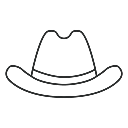 Chapéu de cowboy traço Desenho PNG