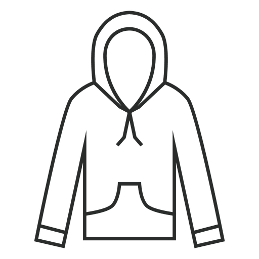 Stroke hoodie icon - Transparent PNG & SVG vector file