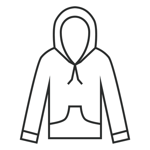 Stroke hoodie icon PNG Design