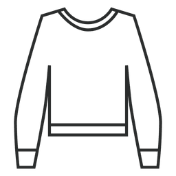 Strich linearer Pullover PNG-Design