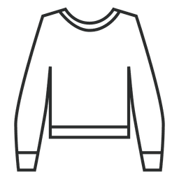 Stroke linear sweater Transparent PNG