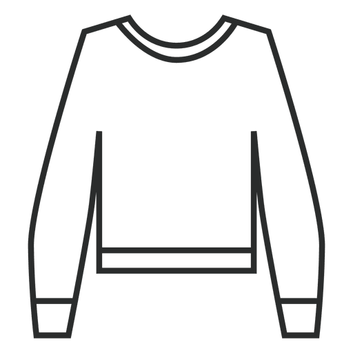 Stroke linear sweater - Transparent PNG & SVG vector file