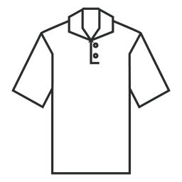 Roupa de camisa Stroke Desenho PNG