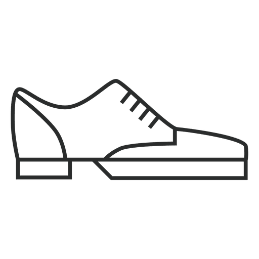Icono de zapatillas de zapatos de trazo Diseño PNG