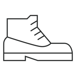 Stroke shoes sneakers linear PNG Design