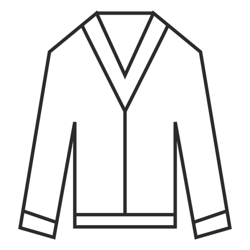 Icono de ropa de traje de trazo
