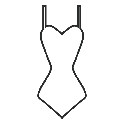 Stroke swimsuit clothing PNG Design