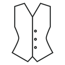 Roupas colete de traço Desenho PNG