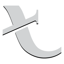 Isotipo del alfabeto en ángulo T Diseño PNG