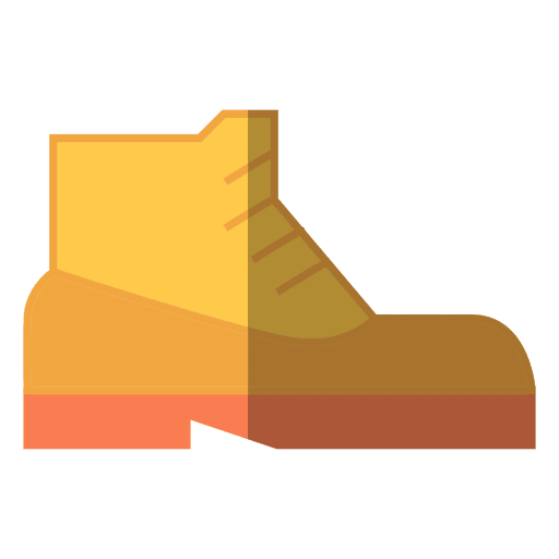 Yellow boots clothing PNG Design