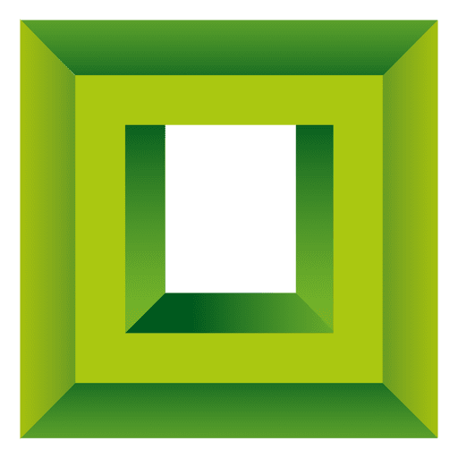 3D quadratisches kubisches Logo PNG-Design