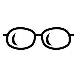 Ícone de óculos pretos Desenho PNG