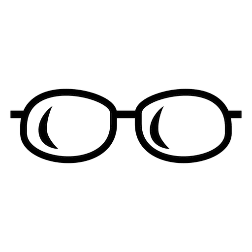 Icono de gafas negras Diseño PNG