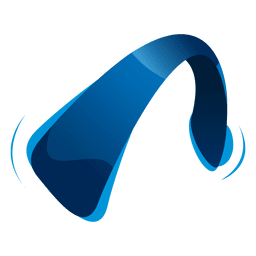 Blue headphone entertainment icon Blue headphone entertainment icon