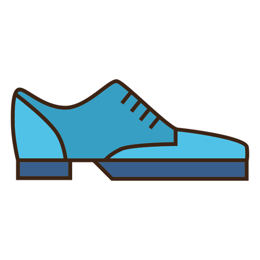 Blue Stroke Schuhe Turnschuhe PNG-Design