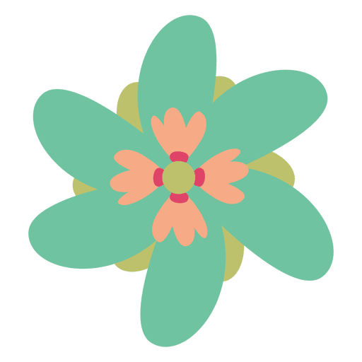 Green Flower Doodle Illustration Transparent Png Svg Vector File | My ...