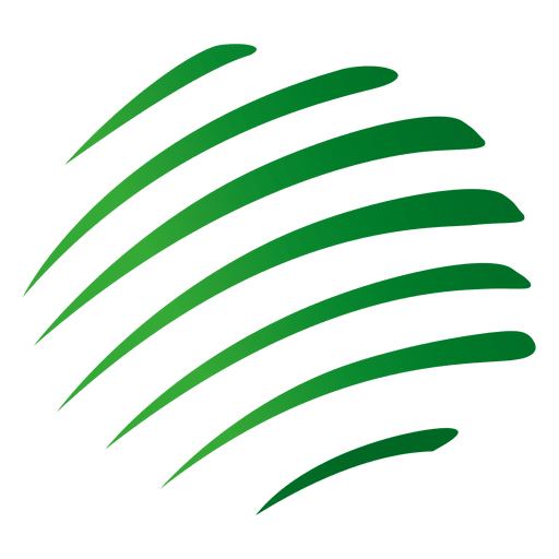 Green stripes orbit icon - Transparent PNG & SVG vector file