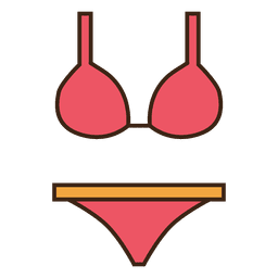 Braguita de bikini de trazo rosa