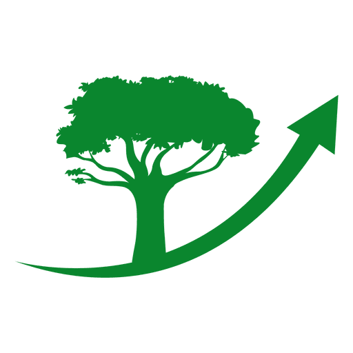 Arrow tree logo PNG Design