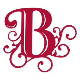 La letra B remolina el isotipo Diseño PNG