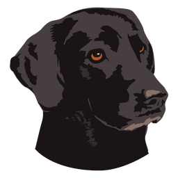 Logotipo de animal perro negro Diseño PNG