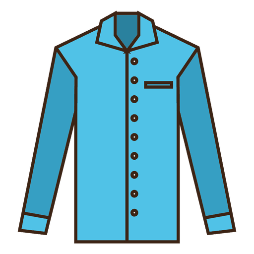 Blaue Strichhemdkleidung PNG-Design