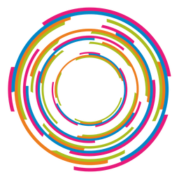 Logotipo de anillos de colores