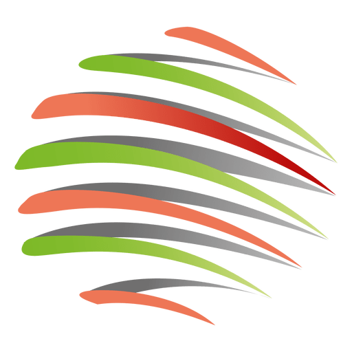 Buntes Spiralorbit-Symbol PNG-Design