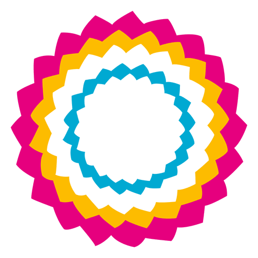 Icono de círculo colorido Diseño PNG