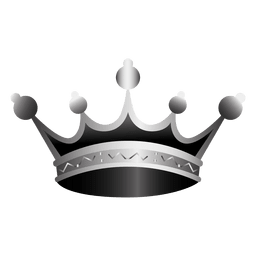 Ilustração realista do ícone da coroa Transparent PNG