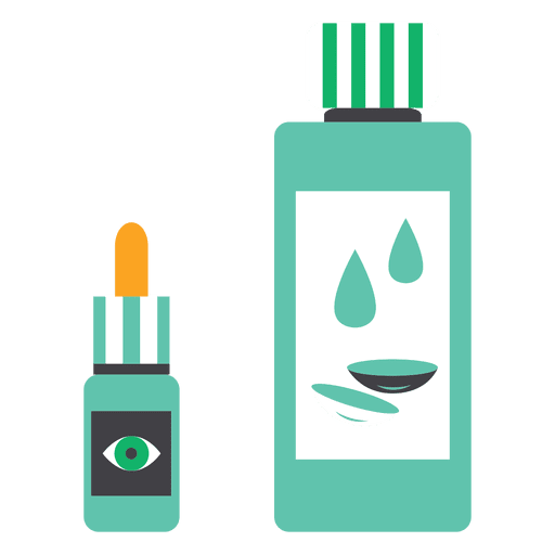 Flat liquid medicine PNG Design