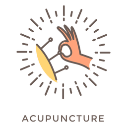 Acupuntura de medicina de salud Diseño PNG