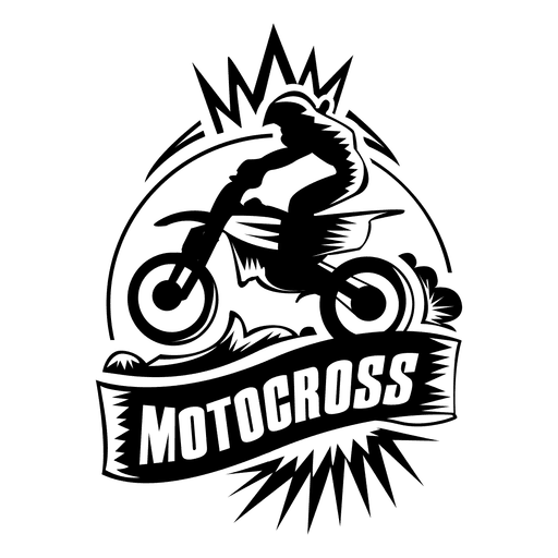 Logotipo do motocross Desenho PNG