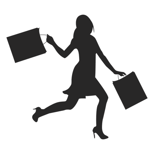 Ícone de mulher comprando Desenho PNG