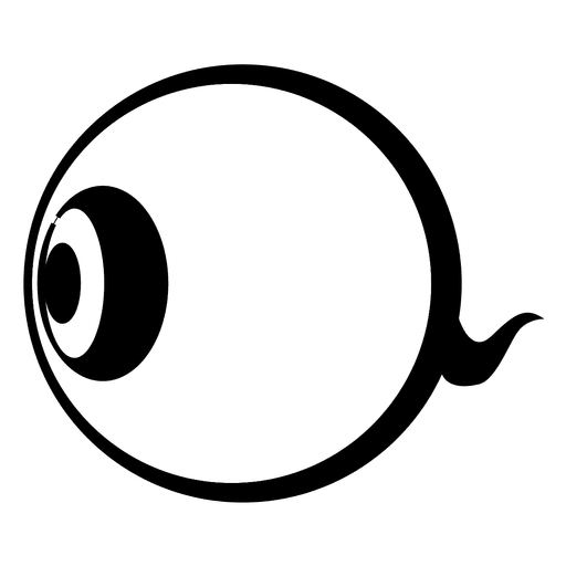 Strichauge-Symbol PNG-Design