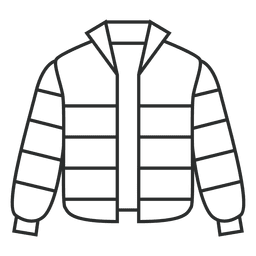 Strich gestreifte Jackenkleidung PNG-Design